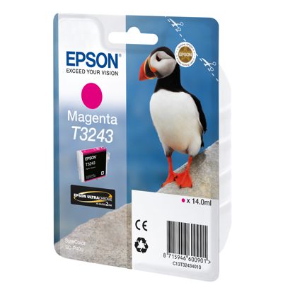 Tusz oryginalny T3243 do Epson (C13T32434010) (Purpurowy)