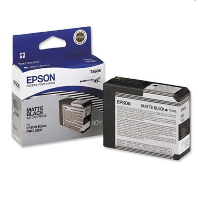 Tusz oryginalny T5808 do Epson (C13T580800) (Czarny matowy)