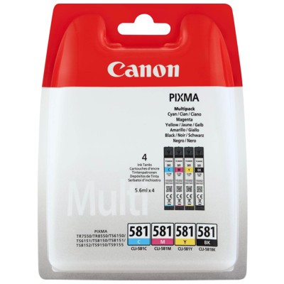 Tusze oryginalne CLI-581 CMYK do Canon (2103C004) (czteropak)