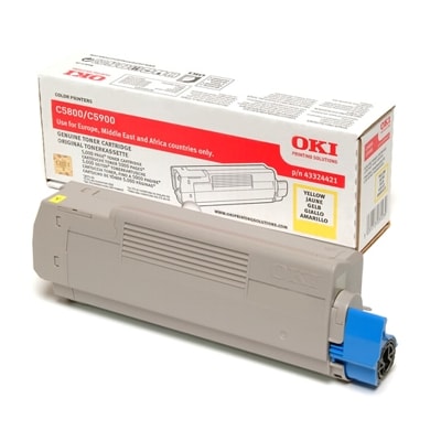 Toner oryginalny C5800 do Oki (43324421) (Żółty)