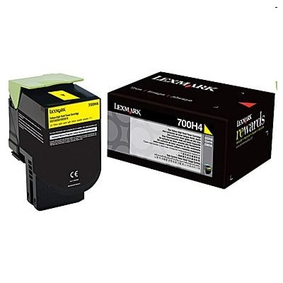 Toner oryginalny 702HY do Lexmark (70C2HY0) (Żółty)