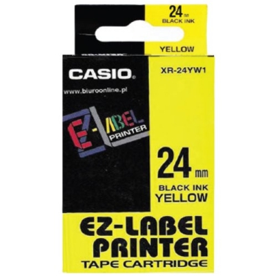 Taśma Barwiąca oryginalny XR-24YW1 do Casio (XR-24YW1) (Żółty)