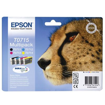 Tusze oryginalne T0715 do Epson (C13T07154010) (komplet)