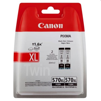 Tusze oryginalne PGI-570 XL BK do Canon (0318C007) (Czarny) (dwupak)