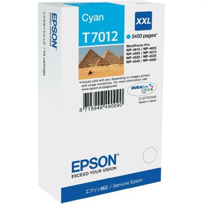 Tusz oryginalny T7012 do Epson (C13T70124010) (Błękitny)