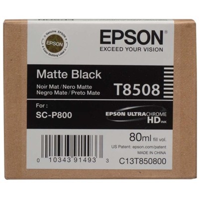 Tusz oryginalny T8508 do Epson (C13T850800) (Czarny matowy)