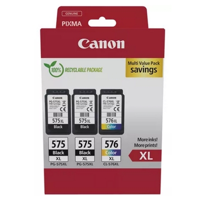 Tusze oryginalne 2 X PG-575 XL/CL-576 XL do Canon (5437C004) (zestaw)