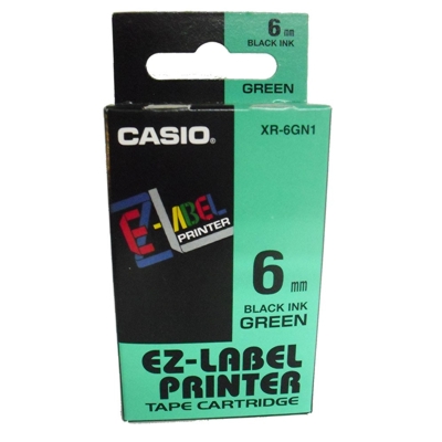 Taśma Barwiąca oryginalny XR-6GN1 do Casio (XR-6GN1) (Zielony)