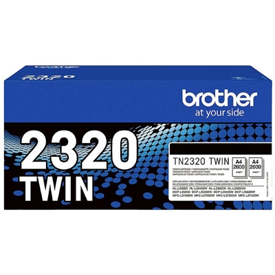 Tonery oryginalne TN-2320 do Brother (TN2320TWIN) (Czarny) (dwupak)