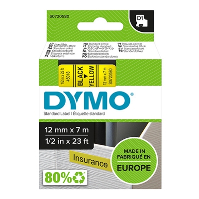 Taśma Barwiąca oryginalny D1-45018 do DYMO (D1-45018) (Żółty)