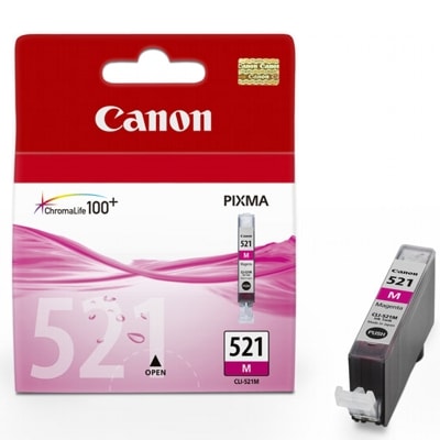 Tusz oryginalny CLI-521 M do Canon (2935B001) (Purpurowy)