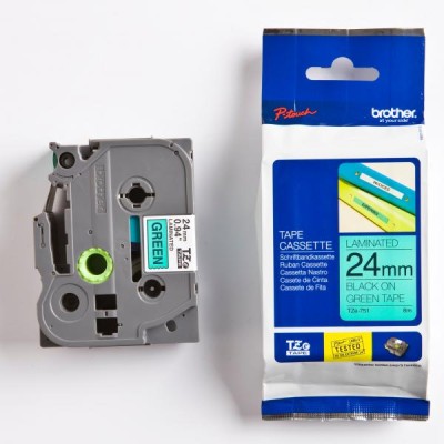 Taśma oryginalny TZe-751 do Brother (TZe751) (Zielony)