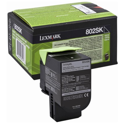 Toner oryginalny 802SK do Lexmark (80C2SK0) (Czarny)