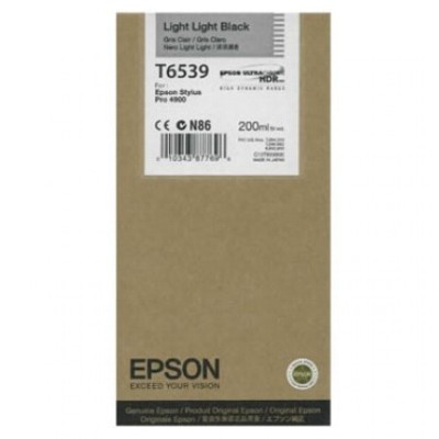 Tusz oryginalny T6539 do Epson (C13T653900) (Jasny jasny czarny)