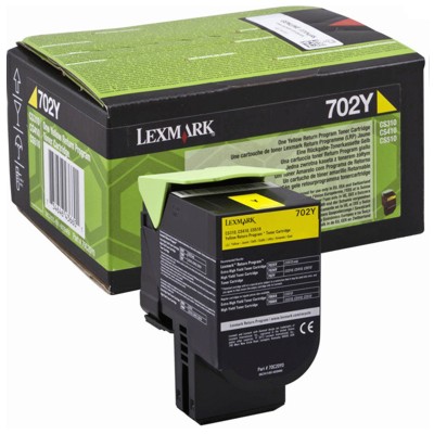 Toner oryginalny 702Y do Lexmark (70C20Y0) (Żółty)