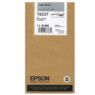 Tusz oryginalny T6537 do Epson (C13T653700) (Jasny czarny)