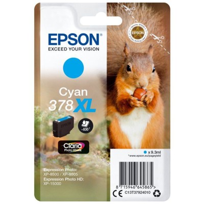 Tusz oryginalny 378 XL do Epson (C13T37924010) (Błękitny)