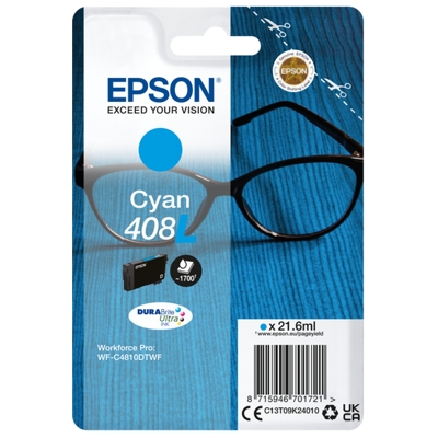 Tusz oryginalny 408 L do Epson (C13T09K24010) (Błękitny)