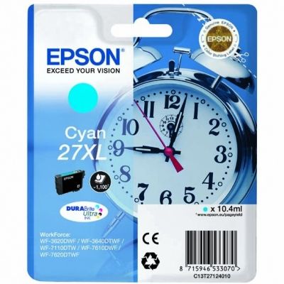 Tusz oryginalny 27 XL do Epson (C13T271240) (Błękitny)