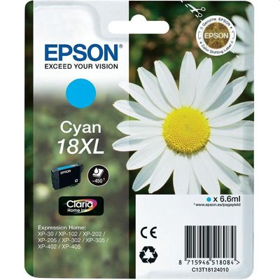 Tusz oryginalny T1812 do Epson (C13T18124010) (Błękitny)