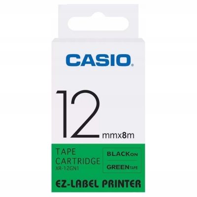 Taśma Barwiąca oryginalny XR-12GN1 do Casio (XR-12GN1) (Zielony)