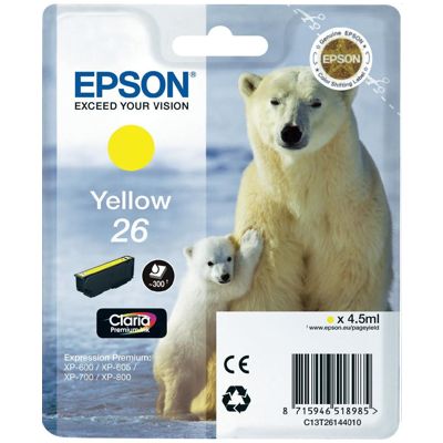 Tusz oryginalny T2614 do Epson (C13T26144010) (Żółty)