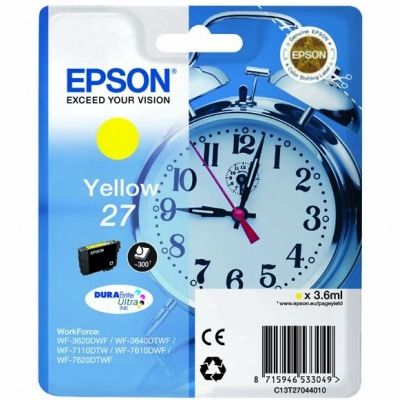 Tusz oryginalny T2704 do Epson (C13T270440) (Żółty)