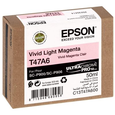 Tusz oryginalny T47A6 do Epson (C13T47A600) (Jasny purpurowy)