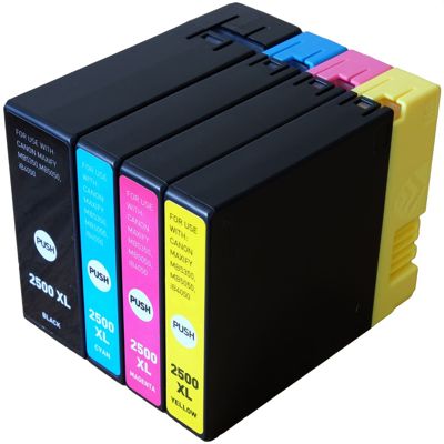 Tusze zamienniki PGI-2500 XL CMYK do Canon (9254B004) (komplet)