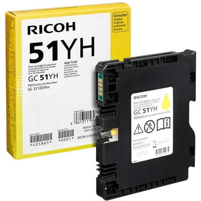 Tusz oryginalny GC-51YH do Ricoh (405865) (Żółty)